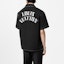 Details for LOUIS VUITTON FW24 Black Polo Shirt with Embroidered Letter Logo. 1AFWTU