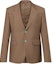 Buy LOUIS VUITTON FW24 Khaki Single-Breasted Casual Long-Sleeve Blazer 1AFWNK