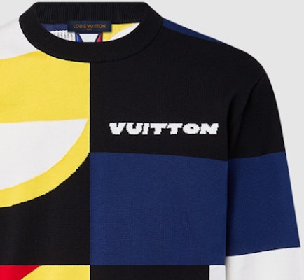 LOUIS VUITTON FW24 Logo Knit Crewneck Sweater Multicolor Long Sleeve 1AFVSP Sizing LOUIS VUITTON FW24 Logo Knit Crewneck Sweater Multicolor Long Sleeve 1AFVSP