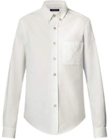 LOUIS VUITTON FW24 White Long Sleeve Shirt with Pocket and Point Collar 1AFWTK LOUIS VUITTON FW24 White Long Sleeve Shirt with Pocket and Point Collar 1AFWTK