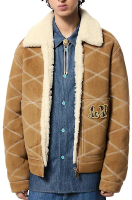 路易威登 FW24 米色刺繡Logo拉鍊翻領夾克 1AFXIS Purchase 路易威登 FW24 米色刺繡Logo拉鍊翻領夾克 1AFXIS