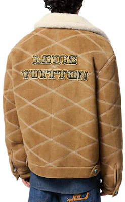 路易威登 FW24 米色刺繡Logo拉鍊翻領夾克 1AFXIS Details for 路易威登 FW24 米色刺繡Logo拉鍊翻領夾克 1AFXIS
