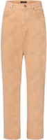 LOUIS VUITTON FW24 Beige Straight-Leg Cargo Pants with Logo Patch for Men 1AFX54 LOUIS VUITTON FW24 Beige Straight-Leg Cargo Pants with Logo Patch for Men 1AFX54