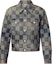 Buy ルイヴィトン FW24 ブルーデニムジャケット メンズ ロゴジャカードポケット付き 1AFWW8