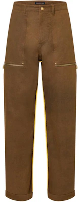 ルイ・ヴィトン FW24 ブラウン ジャカード スタッズ付きストレートパンツ メンズカジュアル 1AFWPB Order ルイ・ヴィトン FW24 ブラウン ジャカード スタッズ付きストレートパンツ メンズカジュアル 1AFWPB