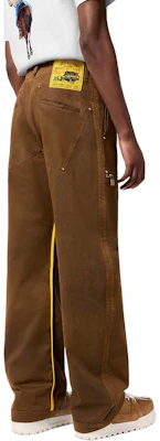 ルイ・ヴィトン FW24 ブラウン ジャカード スタッズ付きストレートパンツ メンズカジュアル 1AFWPB Details for ルイ・ヴィトン FW24 ブラウン ジャカード スタッズ付きストレートパンツ メンズカジュアル 1AFWPB