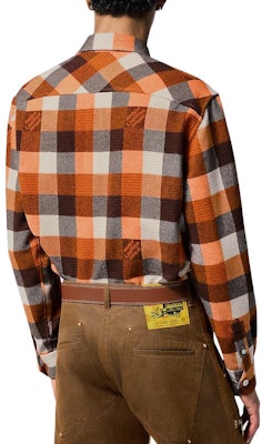 LOUIS VUITTON FW24 Checkered Jacquard Single-Breasted Shirt Men Multicolor 1AFXSJ Details for LOUIS VUITTON FW24 Checkered Jacquard Single-Breasted Shirt Men Multicolor 1AFXSJ