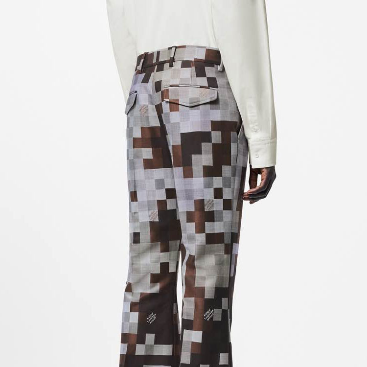 Details for ルイ・ヴィトン FW24 カラーブロック フラワープリント フレアパンツ メンズ. 1AFYHE