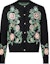 Order LOUIS VUITTON FW24 Floral Embroidered Button-Up Long Sleeve Sweater Black Men 1AFXK9