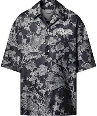 路易威登 FW24 花卉印花黑色短袖衬衫 1AFQZB Buy 路易威登 FW24 花卉印花黑色短袖衬衫 1AFQZB