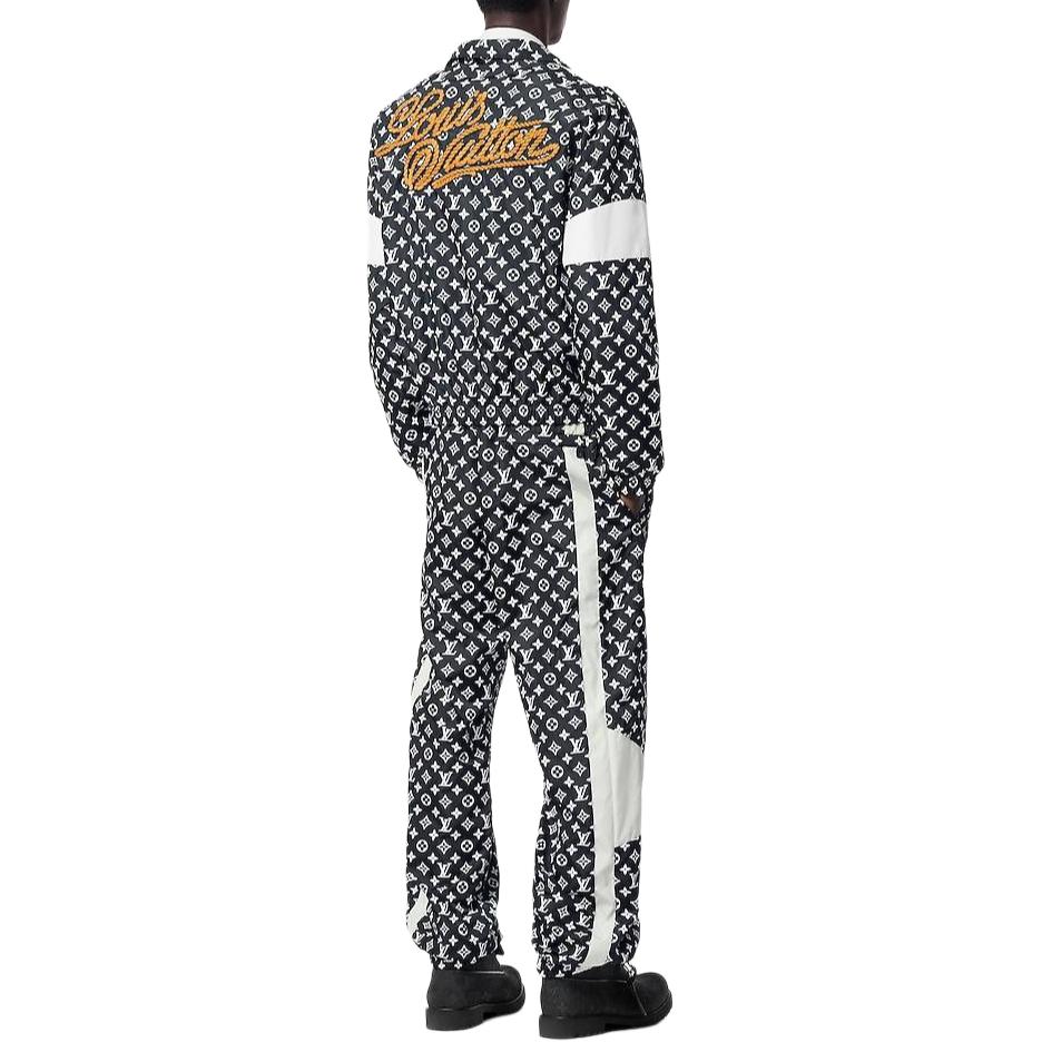 Lookbook 루이비통 FW24 모노그램 컬러블록 집업 자켓 그레이 남성복 1AFWJL