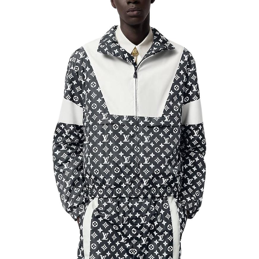 Purchase 루이비통 FW24 모노그램 컬러블록 집업 자켓 그레이 남성복 1AFWJL