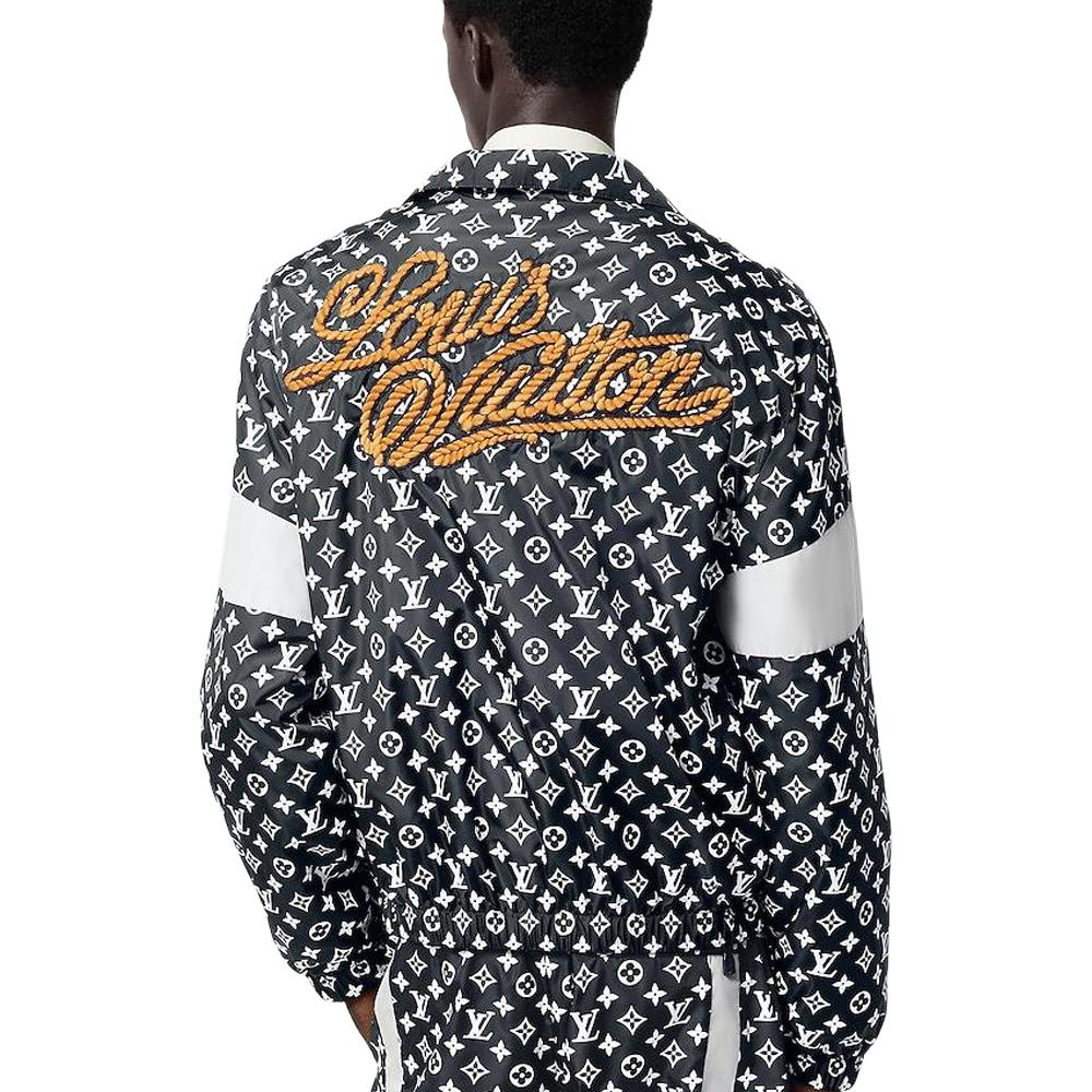 Details for 루이비통 FW24 모노그램 컬러블록 집업 자켓 그레이 남성복 1AFWJL