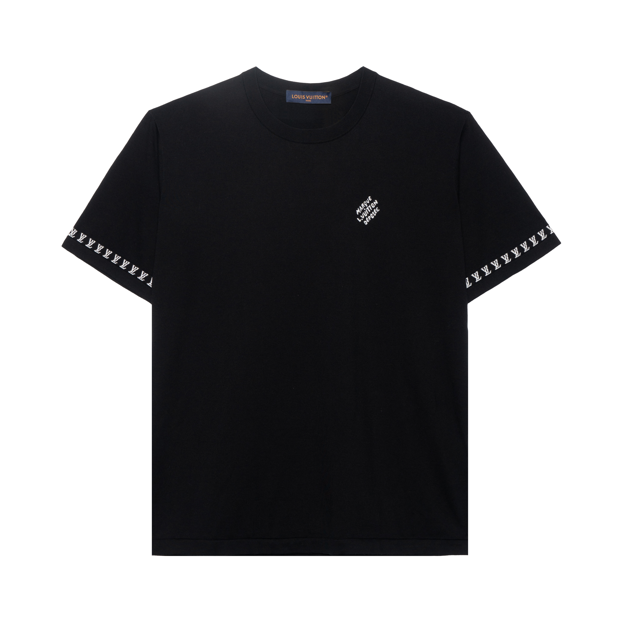 LOUIS VUITTON FW24 Monogram Print Loose Fit Black T-shirt  Short Sleeve. 1AFQSI