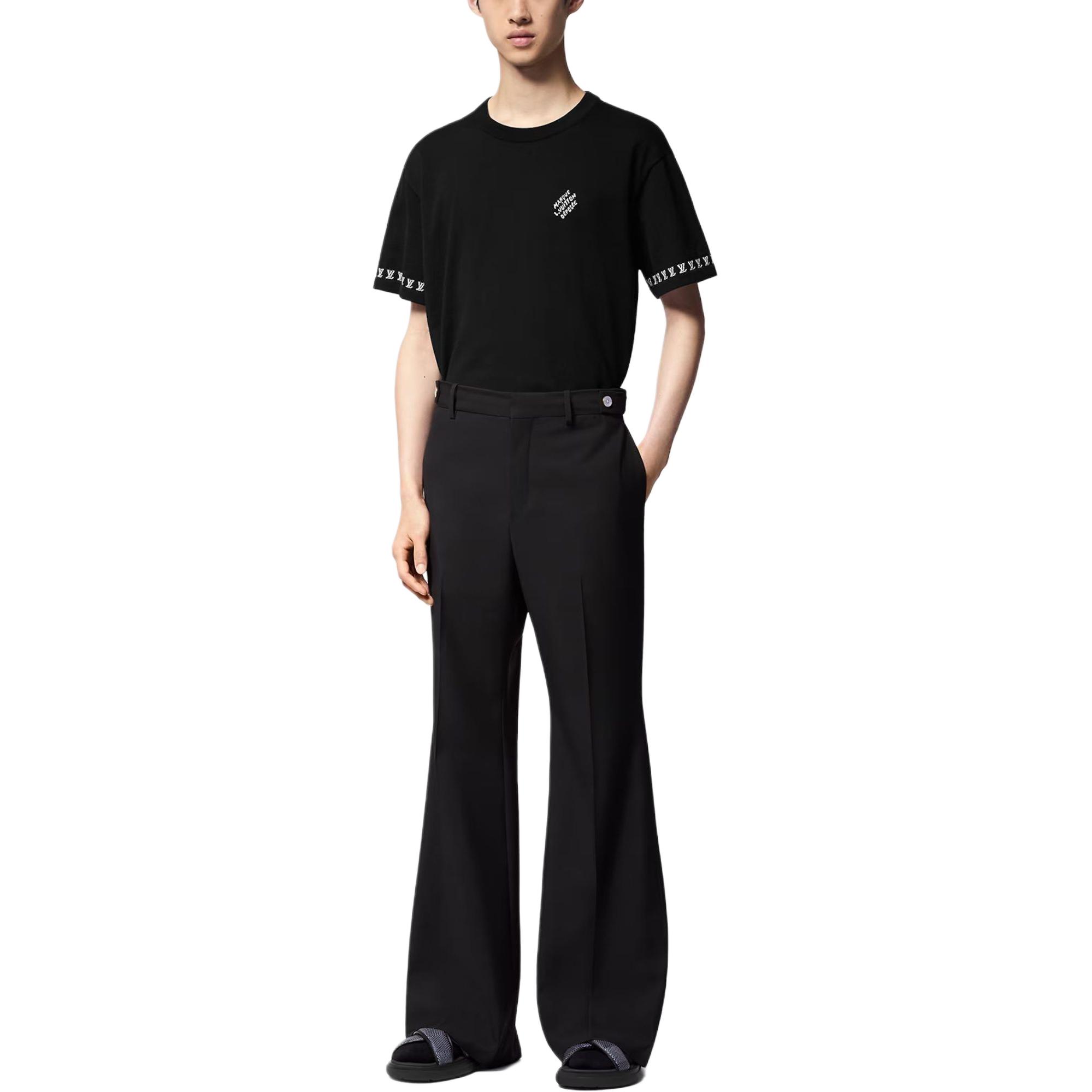 LOUIS VUITTON FW24 Monogram Print Loose Fit Black T-shirt  Short Sleeve. 1AFQSI 圖 4