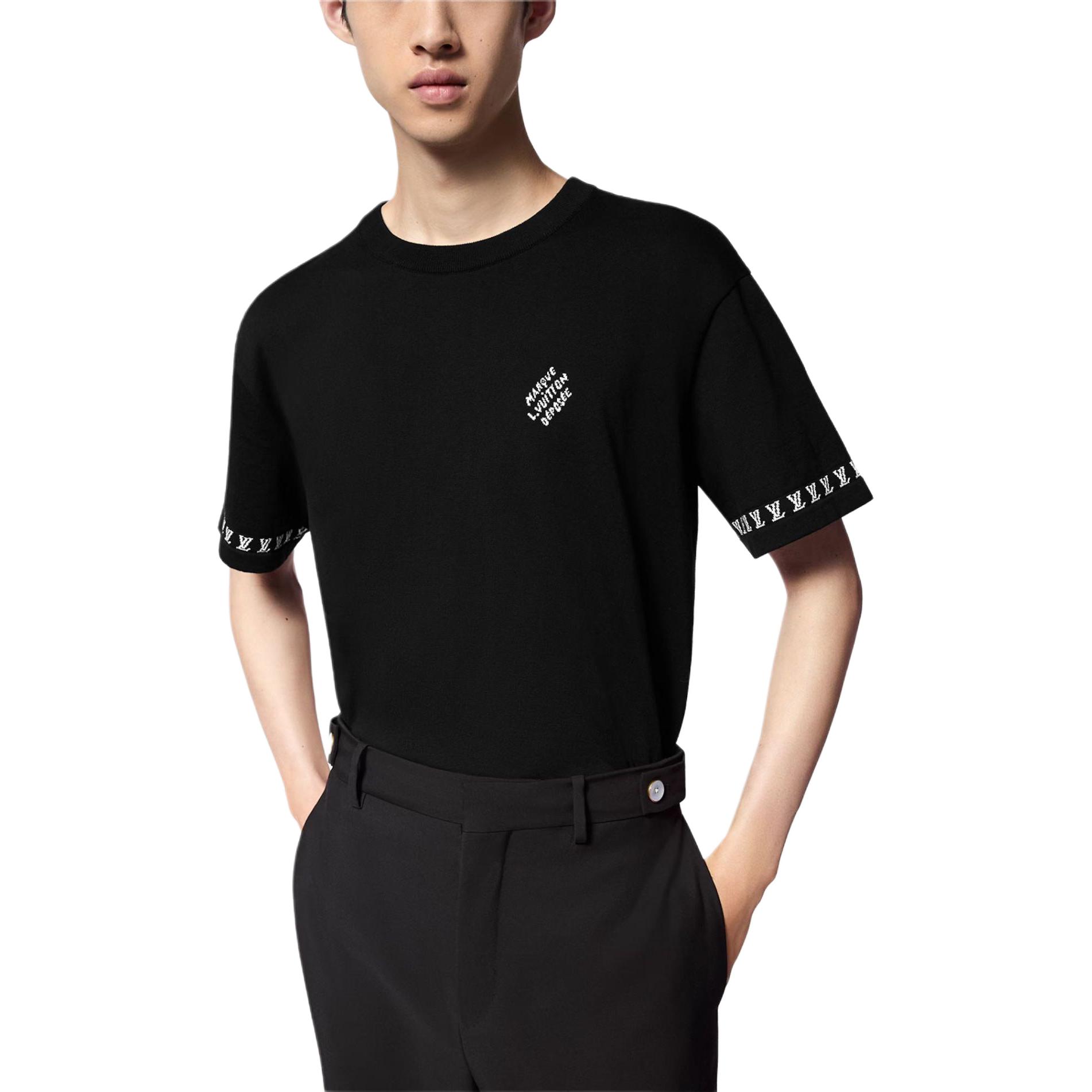 LOUIS VUITTON FW24 Monogram Print Loose Fit Black T-shirt  Short Sleeve. 1AFQSI 圖 6