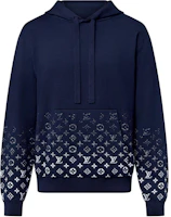 Louis Vuitton FW24 Navy Blue Logo Hoodie for Men 1AFQAR Louis Vuitton FW24 Navy Blue Logo Hoodie for Men 1AFQAR