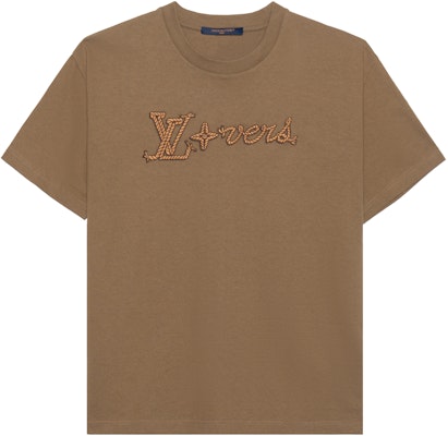 路易威登 FW24 刺繡Logo棕色圓領短袖男士T恤 1AFXP1 Buy 路易威登 FW24 刺繡Logo棕色圓領短袖男士T恤 1AFXP1