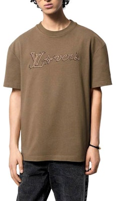 路易威登 FW24 刺繡Logo棕色圓領短袖男士T恤 1AFXP1 Lookbook 路易威登 FW24 刺繡Logo棕色圓領短袖男士T恤 1AFXP1