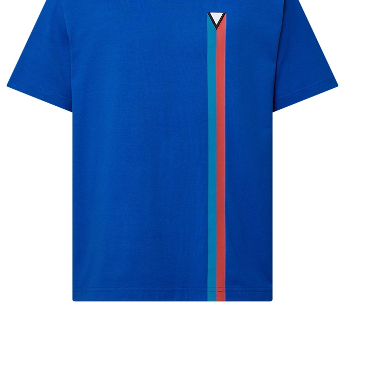 LOUIS VUITTON FW24 Striped Crewneck Short Sleeve T-Shirt Blue 1AG080 圖 3