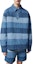 Sizing LOUIS VUITTON FW24 Wide Stripe Button Long Sleeve Polo Shirt Men’s Blue. 1AFQBU