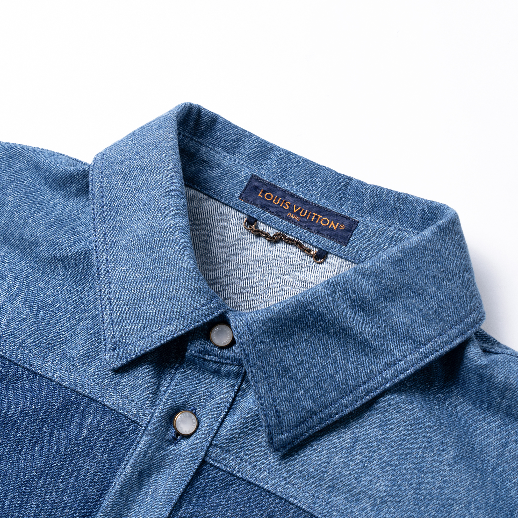 Cheap LOUIS VUITTON FW24 Wide Stripe Button Long Sleeve Polo Shirt Men’s Blue. 1AFQBU