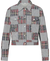 LOUIS VUITTON FW24 x Timberland Gray Printed Long Sleeve Jacket for Men 1AFWWD LOUIS VUITTON FW24 x Timberland Gray Printed Long Sleeve Jacket for Men 1AFWWD