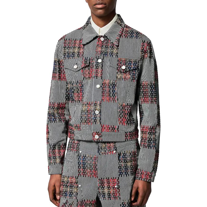 LOUIS VUITTON FW24 Timberland Gray Printed Long Sleeve Jacket for Men 1AFWWD 圖 4