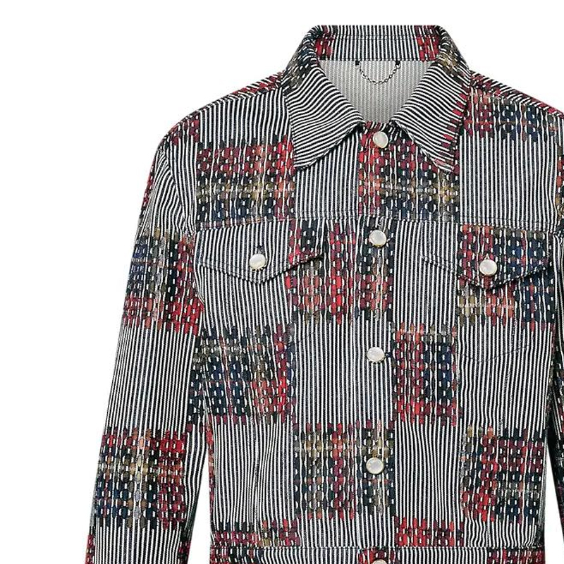 LOUIS VUITTON FW24 Timberland Gray Printed Long Sleeve Jacket for Men 1AFWWD 圖 7