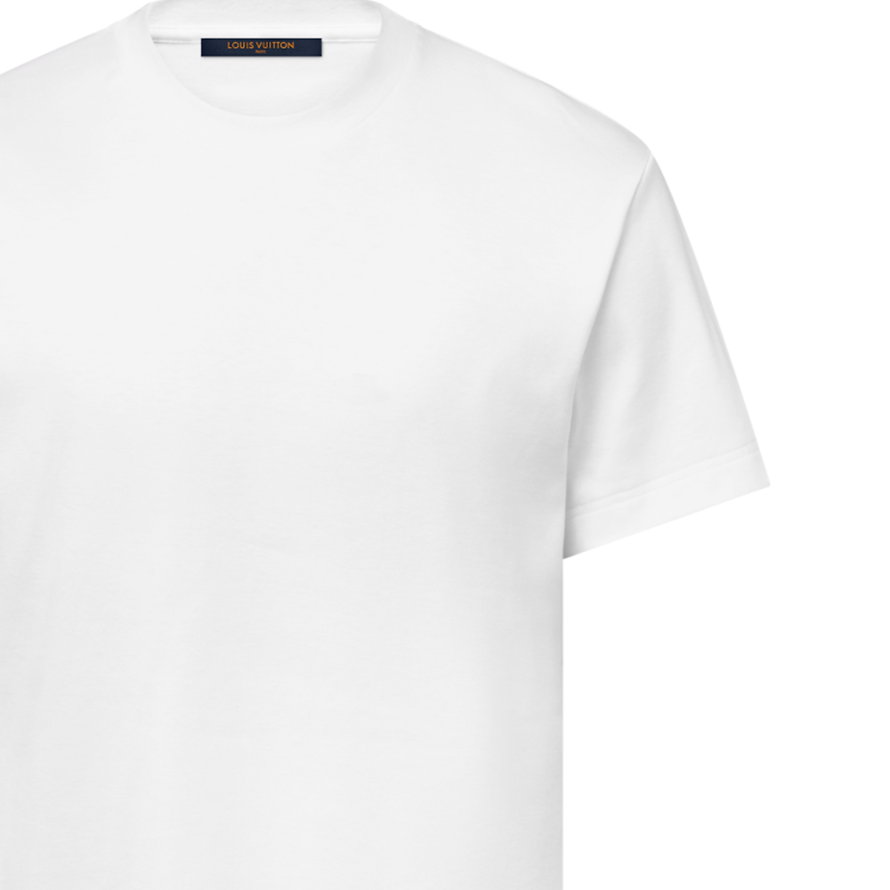 Shop 路易威登 FW25 純色圓領T恤 標準版型 1AIHSW