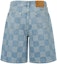 Lookbook LOUIS VUITTON FW25 Cotton Blend Jacquard Light Denim Shorts Blue 1AHVDY
