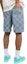 Purchase LOUIS VUITTON FW25 Cotton Blend Jacquard Light Denim Shorts Blue 1AHVDY