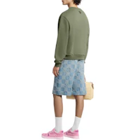 Purchase Louis Vuitton FW25 Sweater Hijau Lengan Panjang Crewneck 1AHW16