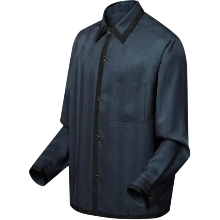 LOUIS VUITTON FW25 Jacquard Logo Button-Up Shirt 1AIHRI 圖 4