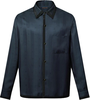 LOUIS VUITTON FW25 Jacquard Logo Button-Up Shirt for Men 1AIHRE Order LOUIS VUITTON FW25 Jacquard Logo Button-Up Shirt for Men 1AIHRE