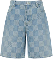 LOUIS VUITTON FW25 Lightweight Jacquard Denim Shorts Blue 1AHVDV LOUIS VUITTON FW25 Lightweight Jacquard Denim Shorts Blue 1AHVDV