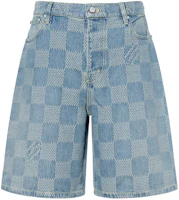 Order ルイヴィトン FW25 軽量ジャカード デニムショーツ ブルー 1AHVDQ
