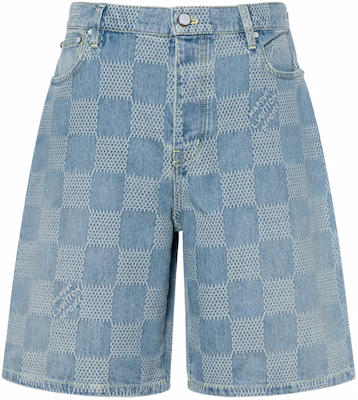 LOUIS VUITTON FW25 Celana Pendek Denim Jacquard Ringan Biru 1AHVDX Order LOUIS VUITTON FW25 Celana Pendek Denim Jacquard Ringan Biru 1AHVDX