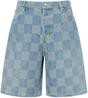 Order ルイ・ヴィトン FW25 ライトウェイト ジャカード デニムショーツ ブルー 1AHVDT