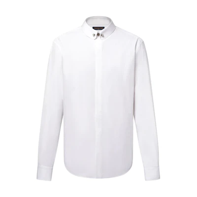 LOUIS VUITTON FW25 Silk-Blend Solid Color Shirt 1AIHV7