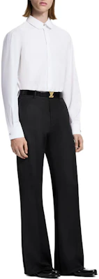 LOUIS VUITTON FW25 Solid Color Silk Blend Shirt 1AIHV1 Lookbook LOUIS VUITTON FW25 Solid Color Silk Blend Shirt 1AIHV1