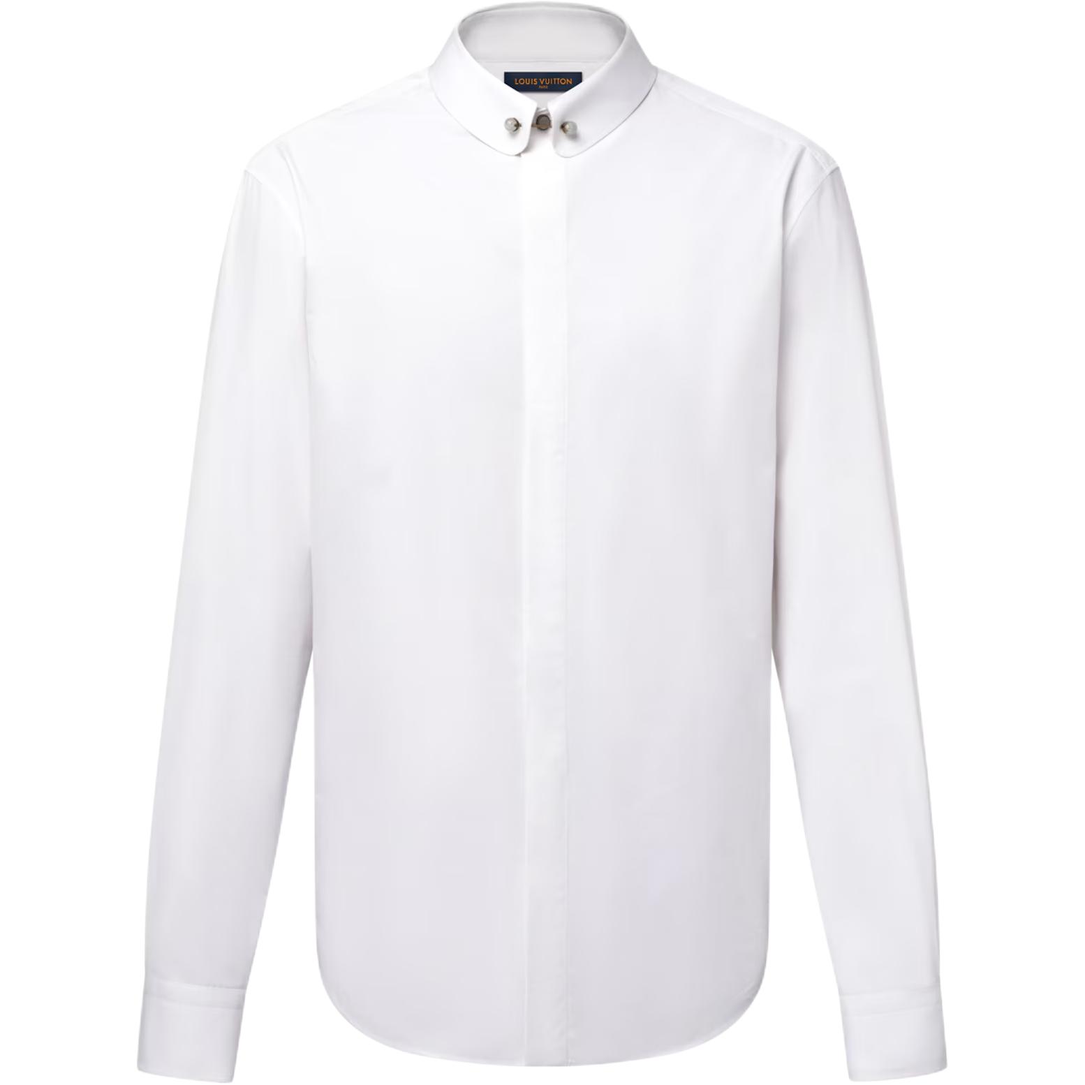 LOUIS VUITTON FW25 Solid Silk Blend Shirt 1AIHV4