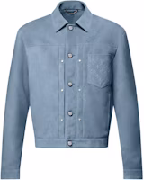 LOUIS VUITTON FW25 Suede Leather Jacket Blue - TYPE II Fall Collection 1AHVLH LOUIS VUITTON FW25 Suede Leather Jacket Blue - TYPE II Fall Collection 1AHVLH