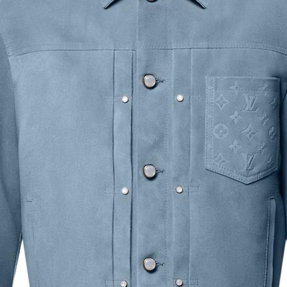 Details for 路易威登 FW25 蓝色麂皮皮夹克 - 第二型秋季系列 1AHVLH