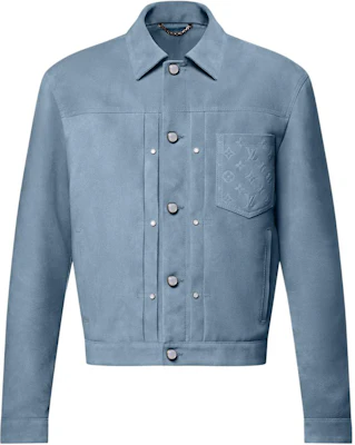 路易威登 FW25 蓝色麂皮皮革夹克长袖外套 Type II 1AHVLI Buy 路易威登 FW25 蓝色麂皮皮革夹克长袖外套 Type II 1AHVLI
