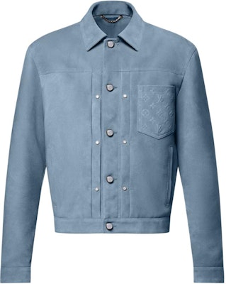 LOUIS VUITTON FW25 Jaket Trucker Suede Biru 1AHVLL Buy LOUIS VUITTON FW25 Jaket Trucker Suede Biru 1AHVLL