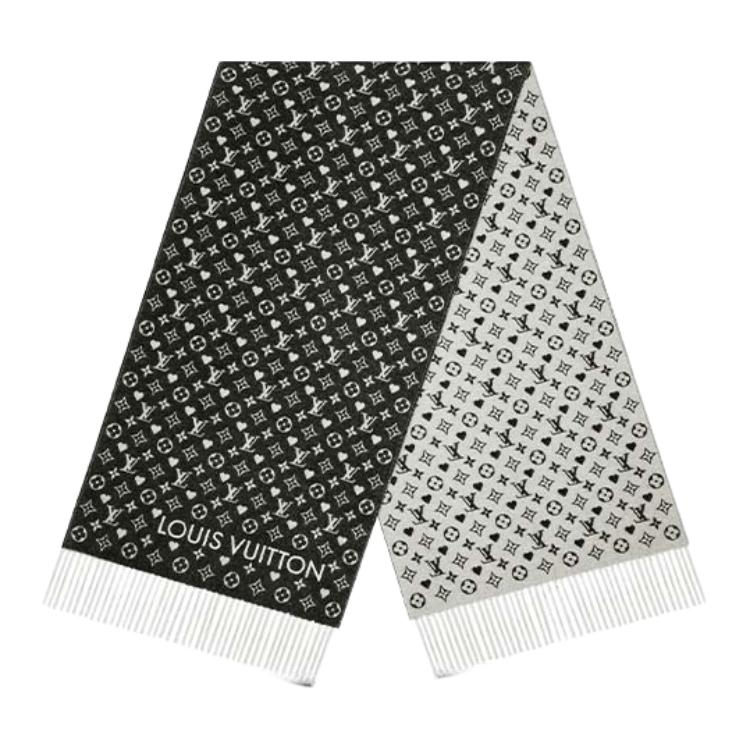 LOUIS VUITTON Game On Wool-Cashmere Scarf Unisex Couples Edition MP2907