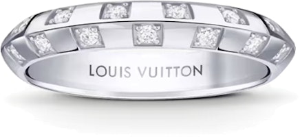 LOUIS VUITTON Geometric Design Platinum Diamond Ring Silver – Jewelry. Q9Y55F LOUIS VUITTON Geometric Design Platinum Diamond Ring Silver – Jewelry. Q9Y55F
