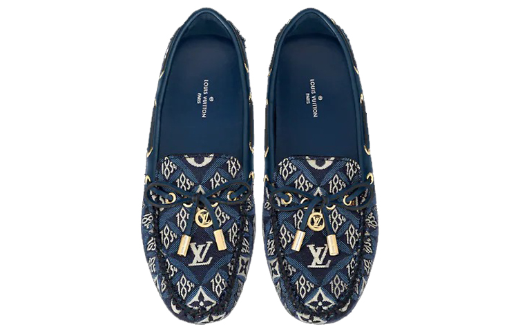 Shop Louis Vuitton Gloria Loafer 'Fashion Print Blue' 1A8VW8