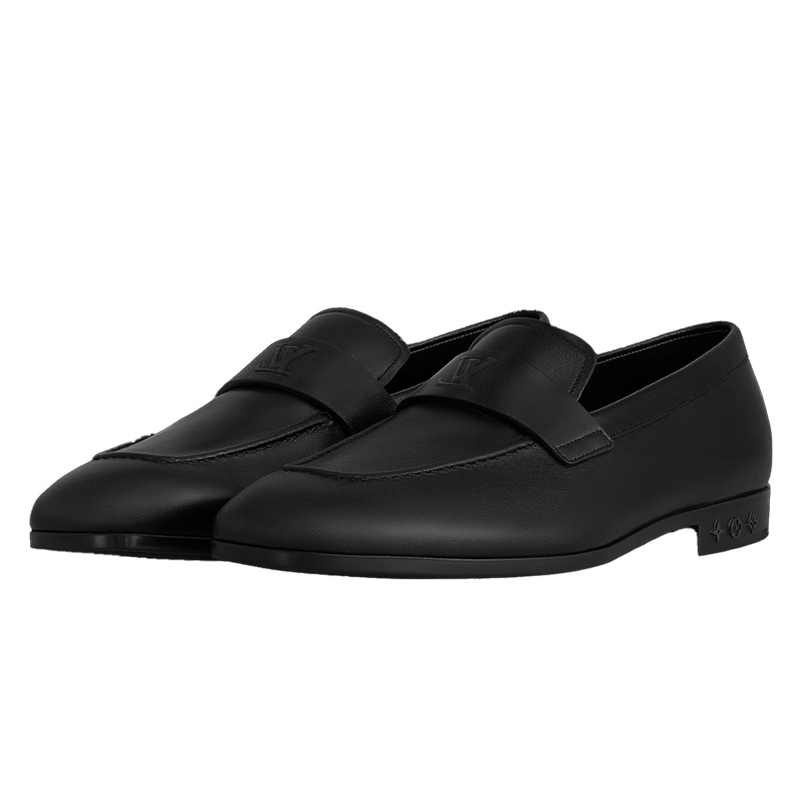 Lookbook Louis Vuitton Handschoen ''Zwarte Leren Loafer'' 1ACVJT